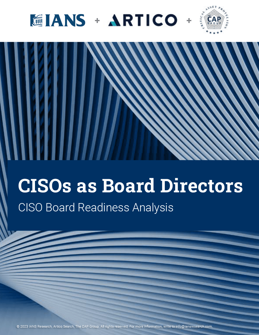 CISO Compensation Benchmark Study Cover